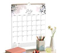 Calendar 2025-2026 - Calendar Hanging for 18 Months, Double Thread Spiral, Calendar 2025 2026 Monthly Suspended, July 2025 - December 2026, Wall Agenda for Home Gym, Work and Family