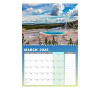 Calendar 2025-2026 Wall, 18 Months School Calendar, Run from January 2025 to June 2026, Art Planner for Student Teacher Home Decoration