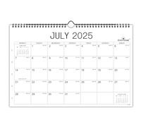 Calendar 2025-2026 - Wall Calendar 2025-2026, from July 2025 to December 2026, Month to View Family Calendar, 32 x 21.5 cm, Thick Paper, Twin-wire Binding, Holidays, Julian Dates, Large blocks