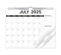 Calendar 2025-2026, Wall Calendar from July 2025 to December 2026, 18 Months Calendar Planner 11.5"x14.5", Spiral Bound Hanging Calendar For Home,Office,School
