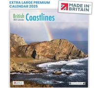 Calendar 2025 British Coastlines Photos by LAURIE CAMPBELL & ARCHIE MILES Large Premium Wall 2025 Calendar UK Holidays MADE IN BRITAIN® on FSC® Paper Supports The Woodland Trust Tree Planting