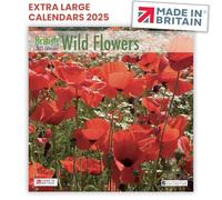 Calendar 2025 British Wild Flowers 2025 Calendar UK Holidays Eco-Friendly MADE IN BRITAIN® with 100% Solar Energy on FSC® Paper Photos by ARCHIE MILES - Supports The Woodland Trust Tree Planting