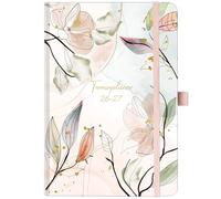 Calendar 2025 - Diary 2025, Weekly Planner 2025 January - December 2025, Planner, Organiser, A5 Diary with Slip Pocket, Elastic Band, 21.4 cm × 14.6 cm