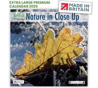 Calendar 2025 UK Holidays British Nature In Close Up Photos by LAURIE CAMPBELL & ARCHIE MILES Large Premium Wall 2025 Calendar MADE IN BRITAIN® on FSC® Paper Supports Woodland Trust Tree Planting