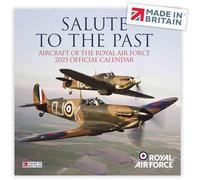 Calendar 2025 UK Holidays RAF Royal Air Force Salute To The Past OFFICIAL Large 2025 Calendar Eco-Friendly, MADE IN BRITAIN® on FSC® paper Carbon Capture by Trees Planted in UK