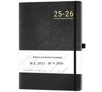 Calendar 2025 - Weekly Planner 2025, Diary 2025 January 2025 to December 2025 for Perfect Time Management, 24 Pages Notes, 216 x 283 mm, Black