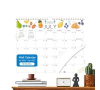 Calendar 2026,18-Month From July 2026-Dec. 2027 Planner - Office Wall Calendar,for Easy Organizing Planning Reading School Task Home Office Cleaning Exercise Workout Vacation Party