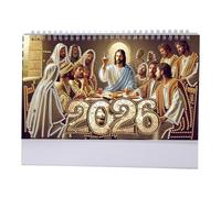 Calendar 2026, 2 in 1 Desk Calendar Desk Ornament Decoration Office for Home (B)