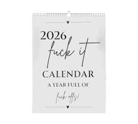 Calendar 2026 | 2026 Spiral Calendar with Doodle Design for Home Decor | -Dec Desk Planner | for Appointments Travel School Living Room Office Workshop Family