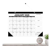 Calendar 2026-2027 - 18 Month Monthly Planner, Diary with Note Area for Fridge Home Office Desk Travel Wedding Party Birthday Family Friends for Various Uses