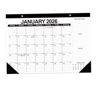 Calendar 2026-2027, Desk Calendar January 2026-June 2027, 18 Month Wall with To-Do List & Thick Paper 17x12 Inch Easy to Tear & Hanging for Home Office School, Wall