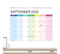 Calendar 2026-2027 | Thick Paper with Holidays Notes - Calendar 18 Months January 2026-2027 | For Appointments School Planning Home School Family Christmas
