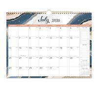Calendar 2026-2027 - Wall Calendar 2026-2027 UK, 18 months Calendar, Jul. 2026 - Dec. 2027, Six Different Patterns, Twin-Wire Binding, Hanging Hook, 37.6 x 29 cm