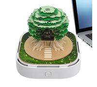 Calendar 2026, Fortune Tree Memo Pad Calendar for Desk 2026, Decorative Planner Memo Pad for Study Office Entryway Shelf Cabinet Tabletop Bedroom Living Room