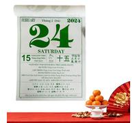 Calendar 2026, Made From Vietnamese Thick Paper for Daily Notes, Vietnamese Lunar Calendar 2026 Year of the Horse, Home Office School Farmhouse Restaurant Shop Spring