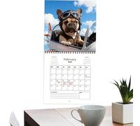 Calendar 2026 | Monthly Thick Paper with Notes, Dog Wall Calendar 2026 Planner 12, for Home Office Classroom Family Student Teacher Christmas New Year