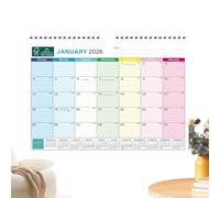 Calendar 2026 | Ruled Blocks Monthly Weekly Planner - Calendar Desk and Wall Planner 18 Months, for Home Office School Appointments Planning Schedule Academic Christmas Year