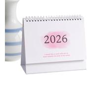 Calendar 2026 - Table Calendar 2025 2026 Planner | Wire Binding Monthly Planner Aesthetic for Home Office School Classroom Bedroom Business Teacher Student