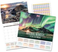 Calendar 2026 UK Natural Wonders 2026 Calendar uk. One Month to View. A3 when open. Wall Calendar by Absolutely Yours.
