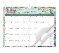 Calendar 2026 - Wall Calendar 2026 UK, 18 Month to View Calendar, Notes&To-do, Twin-Wire Binding, Hanging Hook, Jul. 2025 - Dec. 2026, 37.6 x 29 cm