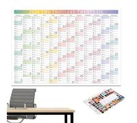 Calendar 2026 | Weekly Yearly Thick Paper Poster | Wall Calendar 2026 12 Month Planner,For Home Office School Teacher Student Academic Family Christmas