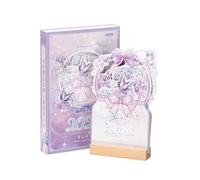 Calendar 2026 With Memo Notes To Do List Tabletop 3D Flower Wooden Desk Calendar Schedule Monthly For Home Office Supplies(Color 4)