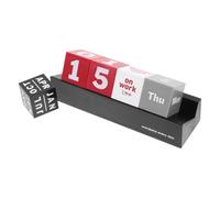 Calendar 2026 Wooden Perpetual Calendar Eternal Blocks Month Date Display Desktop Accessories