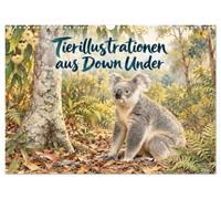 Calendar 2027 · Animal Illustrations from Down Under | Australia's Animals as Watercolor Art · DIN A3 Landscape · CALVENDO Wall Calendar