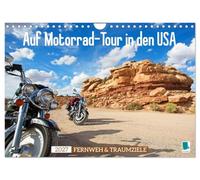 Calendar 2027 · On a motorcycle tour in the U.S | Wanderlust and Dream Destinations: Motorcycling in the USA · DIN A4 Landscape · CALVENDO Wall Calendar