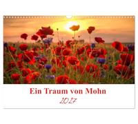 Calendar 2027 · US Version · A dream of poppy | Poppies are an ever one to two year old plant and the flowering period… · 17" × 12" Landscape · CALVENDO Wall Calendar