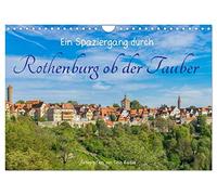 Calendar 2027 · US Version · A walk through Rothenburg ob der Tauber | Rothenburg ob der Tauber all year round · 12" × 8" Landscape · CALVENDO Wall Calendar