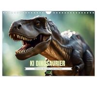 Calendar 2027 · US Version · AI dinosaurs - rulers of the air, land and sea | Dinosaurs · a long gone and different world · 12" × 8" Landscape · CALVENDO Wall Calendar
