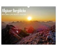 Calendar 2027 · US Version · Allgäuer Bergblicke - Feel, think | let go · The dreamlike Allgäu mountains magically attract people · 17" × 12" Landscape · CALVENDO Wall Calendar