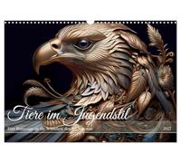 Calendar 2027 · US Version · Animals in Art Nouveau - A tribute to the | beauty of Art Nouveau · Appreciation for animals in the aesthetics of Art… · 17" × 12" Landscape · CALVENDO Wall Calendar