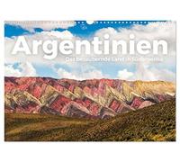 Calendar 2027 · US Version · Argentina - The enchanting country in South | America · Twelve beautiful pictures from Argentina · 17" × 12" Landscape · CALVENDO Wall Calendar