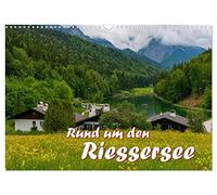 Calendar 2027 · US Version · Around the Riessersee | Nestled in a breathtaking mountain landscape, this idyllic lake lies above… · 17" × 12" Landscape · CALVENDO Wall Calendar