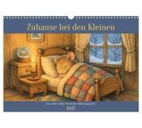 Calendar 2027 · US Version · At home with the little ones | A year full of animal re · Cozy animal worlds to fall in love with · 17" × 12" Landscape · CALVENDO Wall Calendar