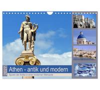 Calendar 2027 · US Version · Athens - ancient and modern | News from Athens is mostly about national debt, loans or even Grexit, although… · 12" × 8" Landscape · CALVENDO Wall Calendar