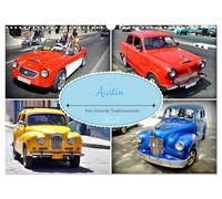 Calendar 2027 · US Version · Austin - A traditional British brand | Vintage cars from the British car brand Austin in Cuba · 17" × 12" Landscape · CALVENDO Wall Calendar