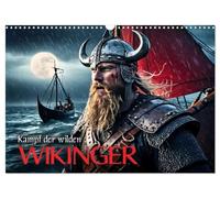 Calendar 2027 · US Version · Battle of the wild Vikings | Impressive images of a fascinating journey through time into the legendary… · 17" × 12" Landscape · CALVENDO Wall Calendar