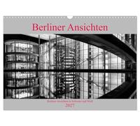 Calendar 2027 · US Version · Berlin views in black and white | Berlin has many faces · 17" × 12" Landscape · CALVENDO Wall Calendar