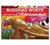 Calendar 2027 · US Version · Buddha's words - The path to mindfulness | Discover the timeless wisdom of Buddhism every day and find inspiration on… · 17" × 12" Landscape · CALVENDO Wall Calendar