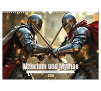 Calendar 2027 · US Version · C alry and myth - The age of honor | Adventures, courage and legends of the knights · 17" × 12" Landscape · CALVENDO Wall Calendar