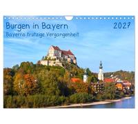 Calendar 2027 · US Version · Castles in Bavaria Bavaria's defiant past | C alric monuments from medieval Bavaria · 12" × 8" Landscape · CALVENDO Wall Calendar