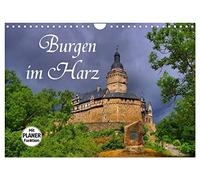 Calendar 2027 · US Version · Castles in the Harz Mountains | A selection of the most beautiful castles of the Harz · 12" × 8" Landscape · CALVENDO Wall Calendar