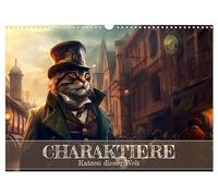 Calendar 2027 · US Version · Charactiere cats of this world | Cat breeds in a fantastic steampunk world · 17" × 12" Landscape · CALVENDO Wall Calendar