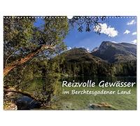 Calendar 2027 · US Version · Charming waters in Berchtesgadener Land | This calendar takes you to the various lakes in Berchtesgadener Land · 17" × 12" Landscape · CALVENDO Wall Calendar