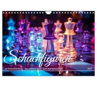 Calendar 2027 · US Version · Chess pieces in casual clothing | When chess pieces don't take themselves quite so seriously · 12" × 8" Landscape · CALVENDO Wall Calendar