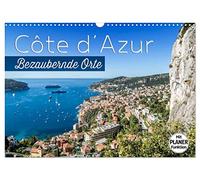Calendar 2027 · US Version · CÔTE D'AZUR Enchanting places | Impressions from the South of France and Monaco · 17" × 12" Landscape · CALVENDO Wall Calendar
