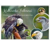 Calendar 2027 · US Version · Cultural heritage falconry | Interesting facts about birds of prey and hunting with them · 17" × 12" Landscape · CALVENDO Wall Calendar